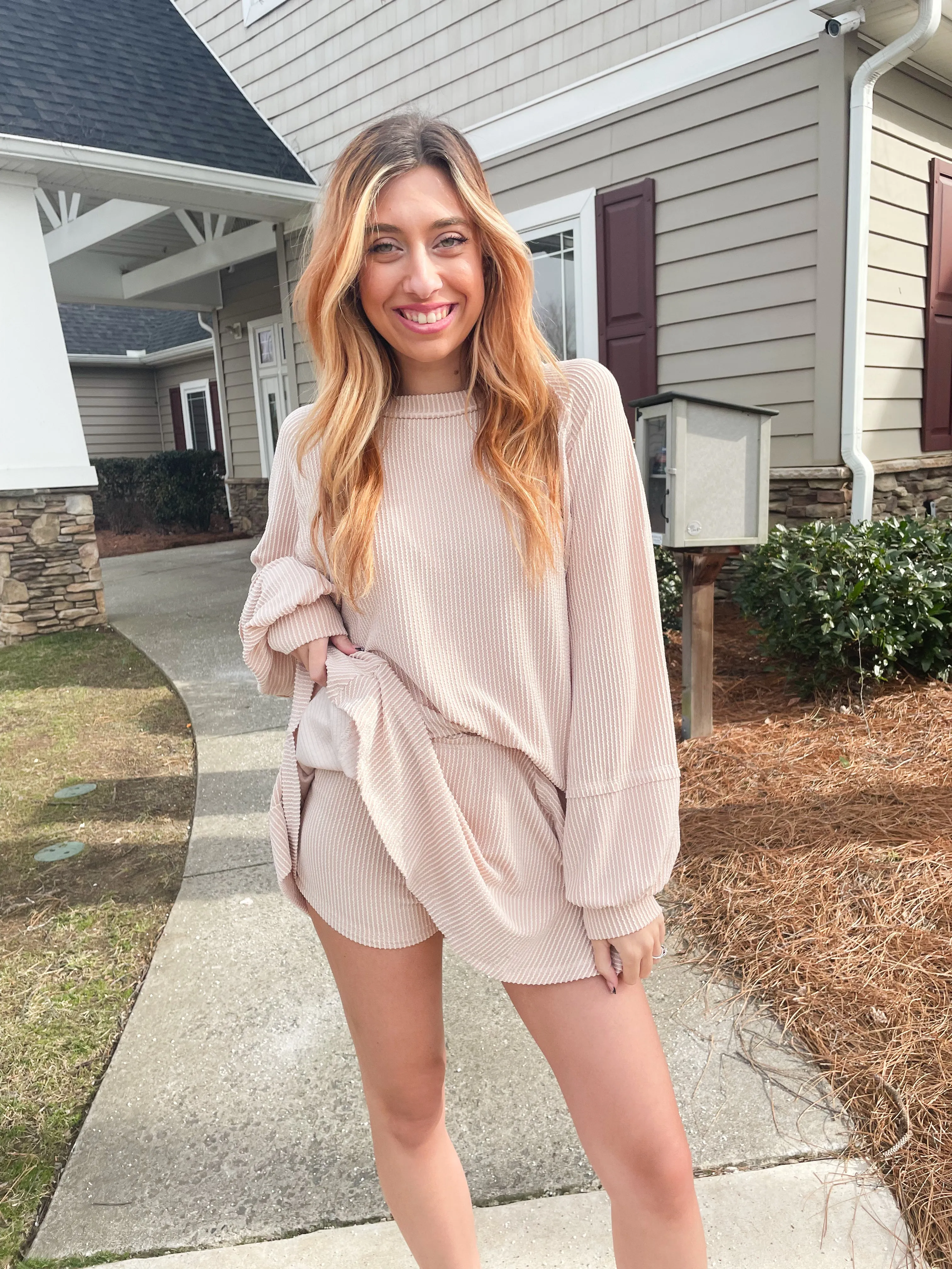 Perfectly Paired Corded Skort Set