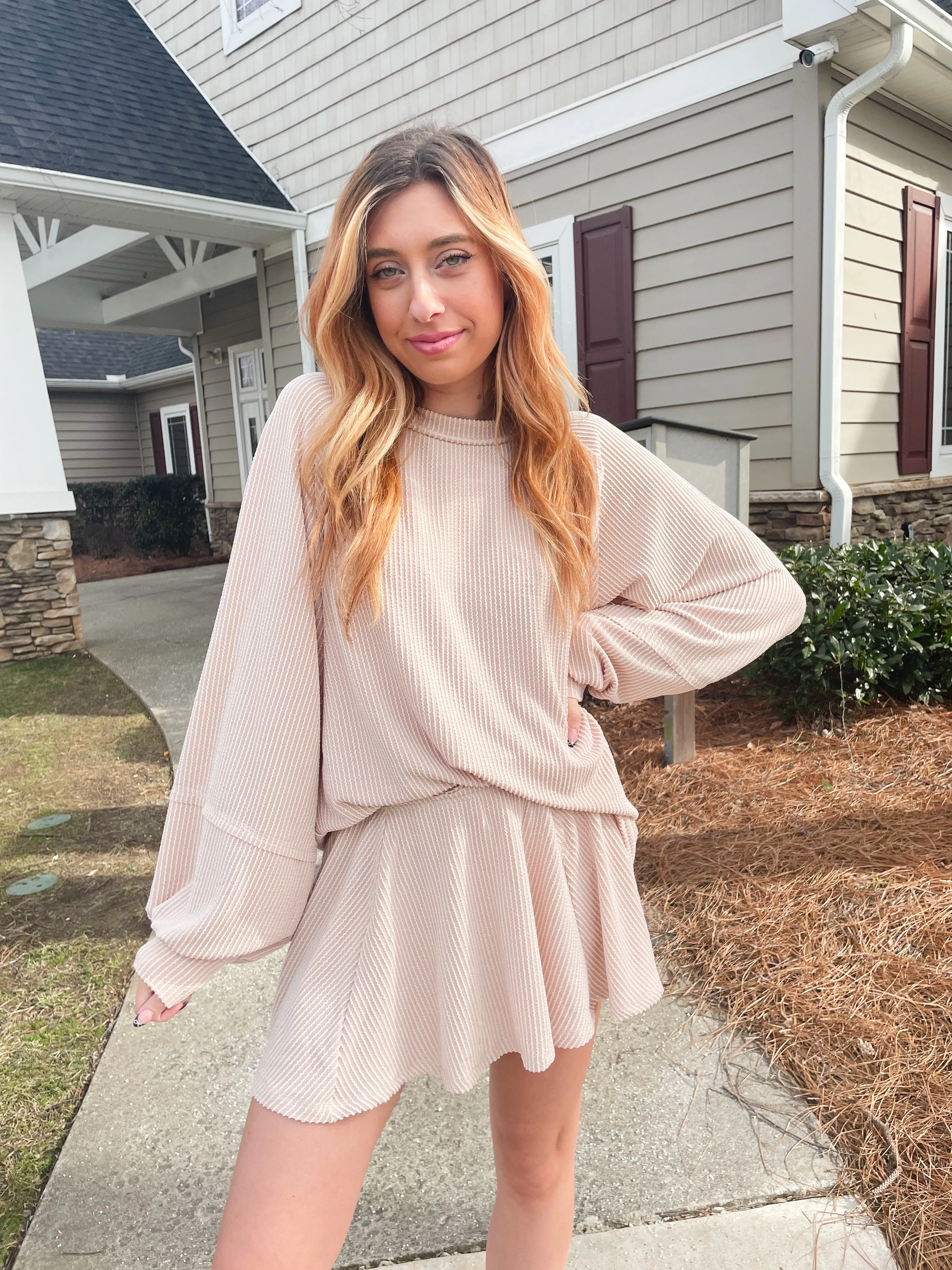 Perfectly Paired Corded Skort Set