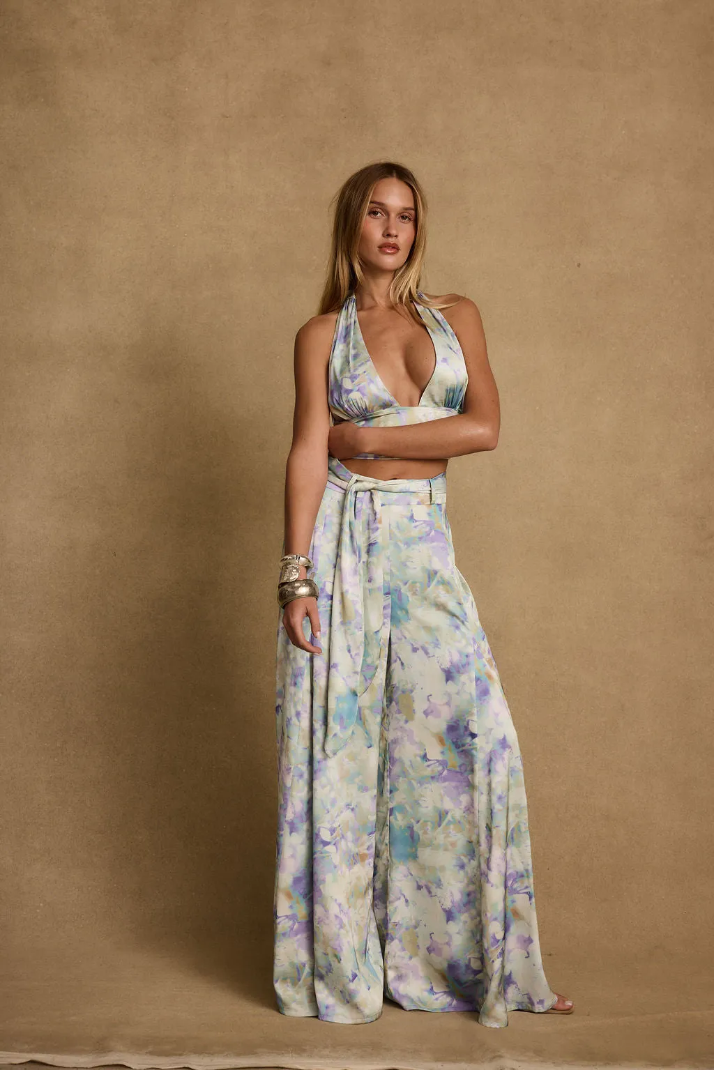 Picasso Blue Abstract Pants