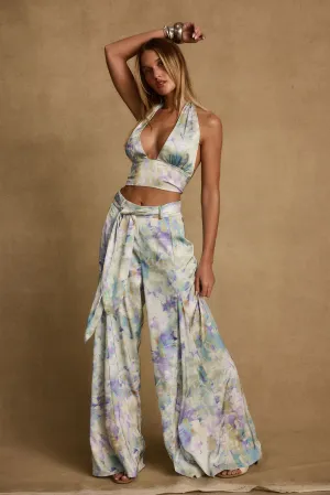 Picasso Blue Abstract Pants