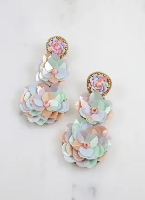Port Allen Flower Drop Earrings -- 4 Colors!