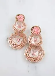 Port Allen Flower Drop Earrings -- 4 Colors!