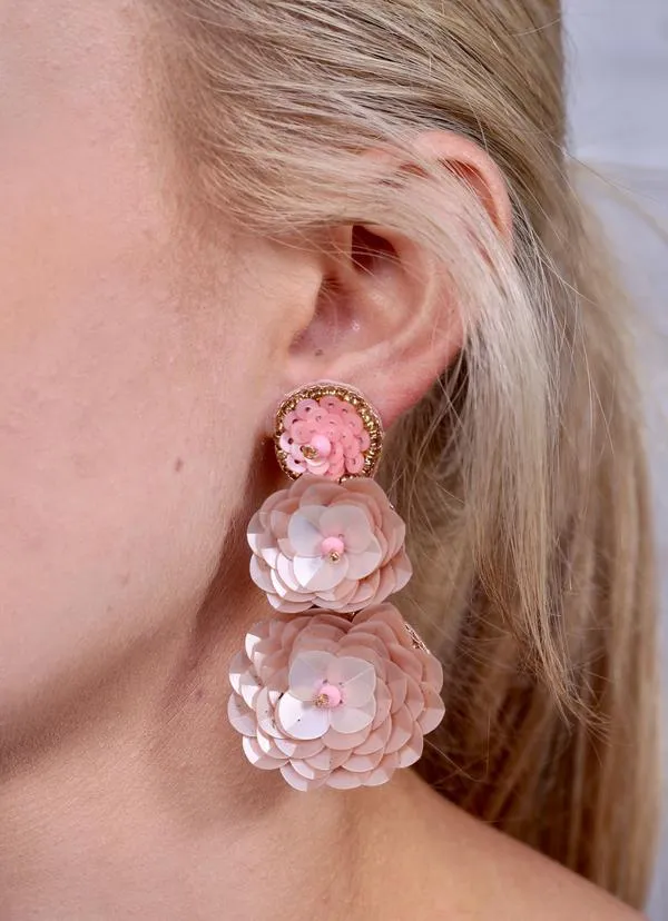 Port Allen Flower Drop Earrings -- 4 Colors!