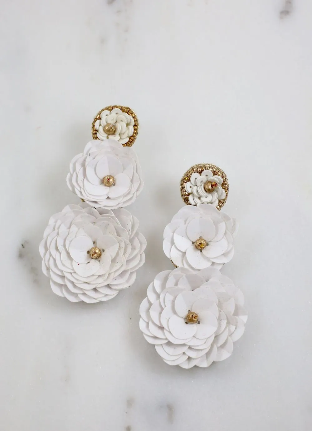 Port Allen Flower Drop Earrings -- 4 Colors!