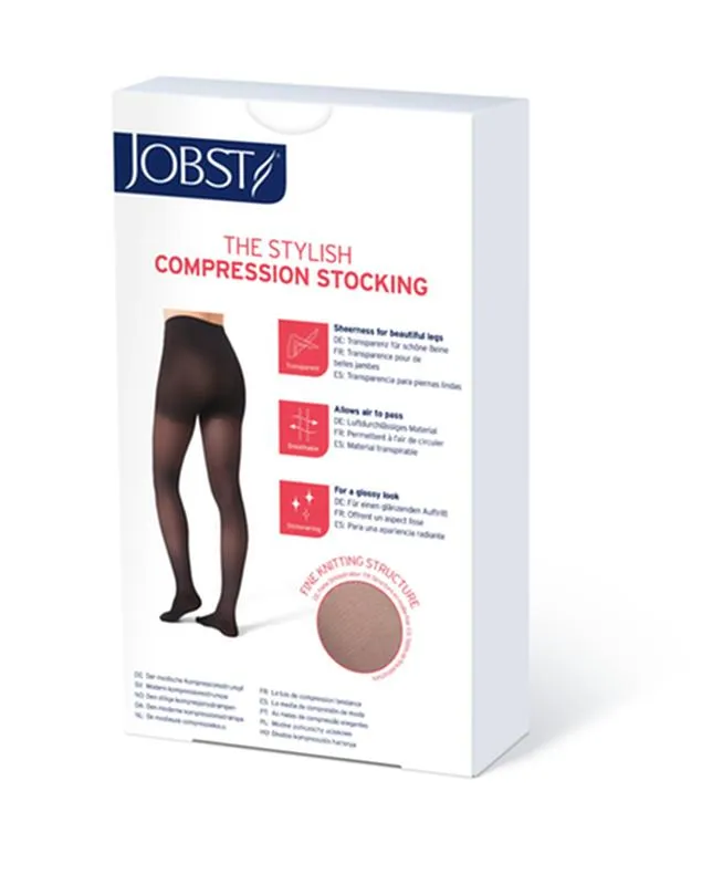 PR/1 JOBST ULTRASHEER WOMEN, THIGH HIGH, 20-30MMHG, MD, ESPRESSO, CLOSED TOE