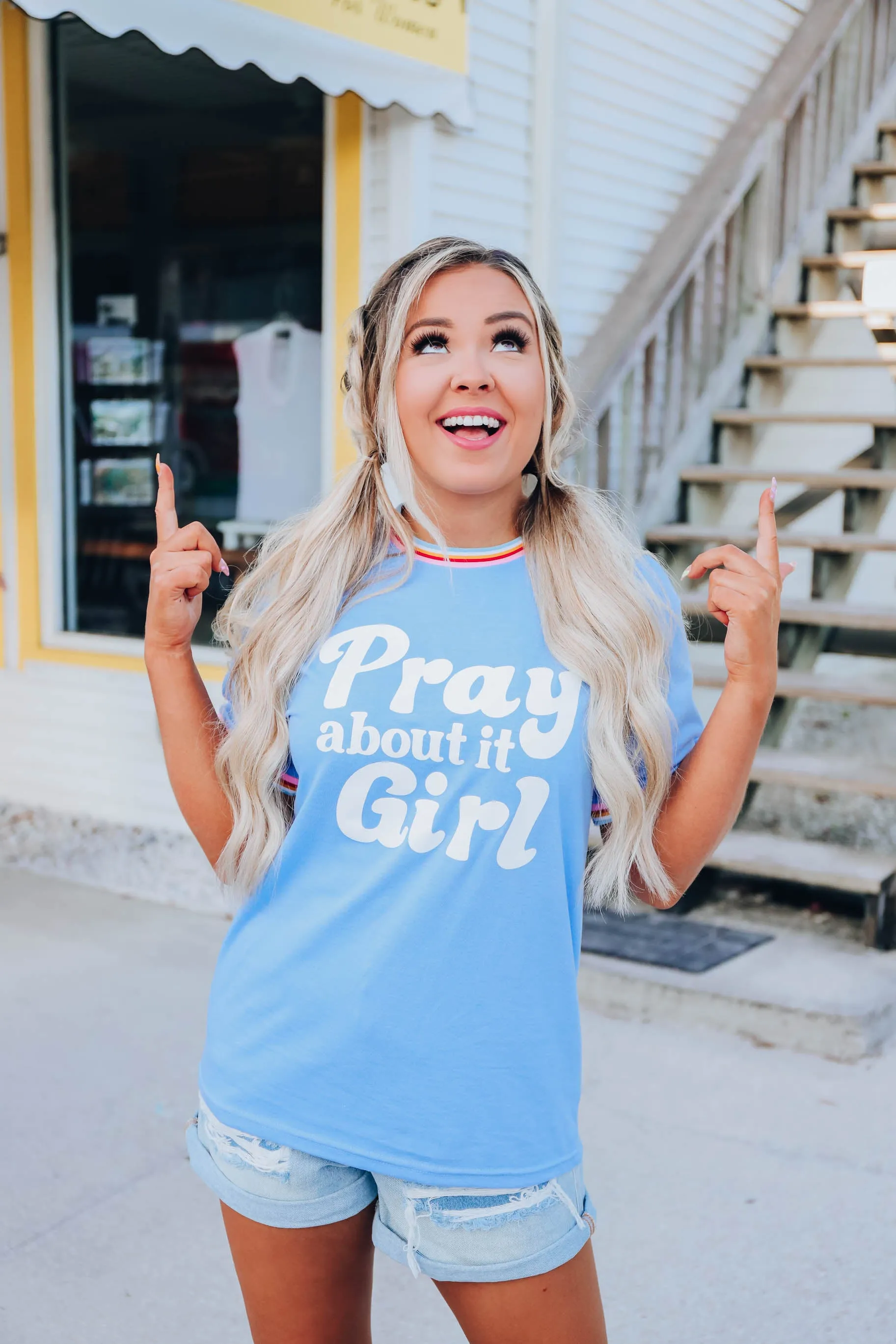 Pray About It Girl Graphic Tee XS- XXL