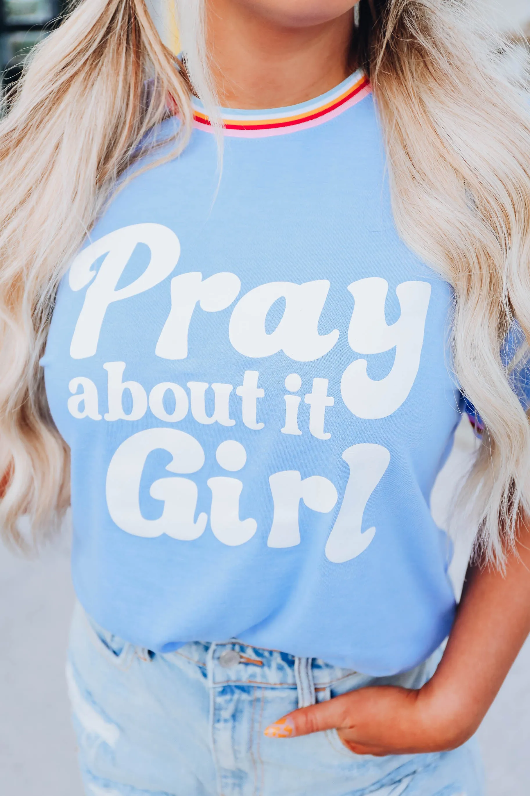 Pray About It Girl Graphic Tee XS- XXL