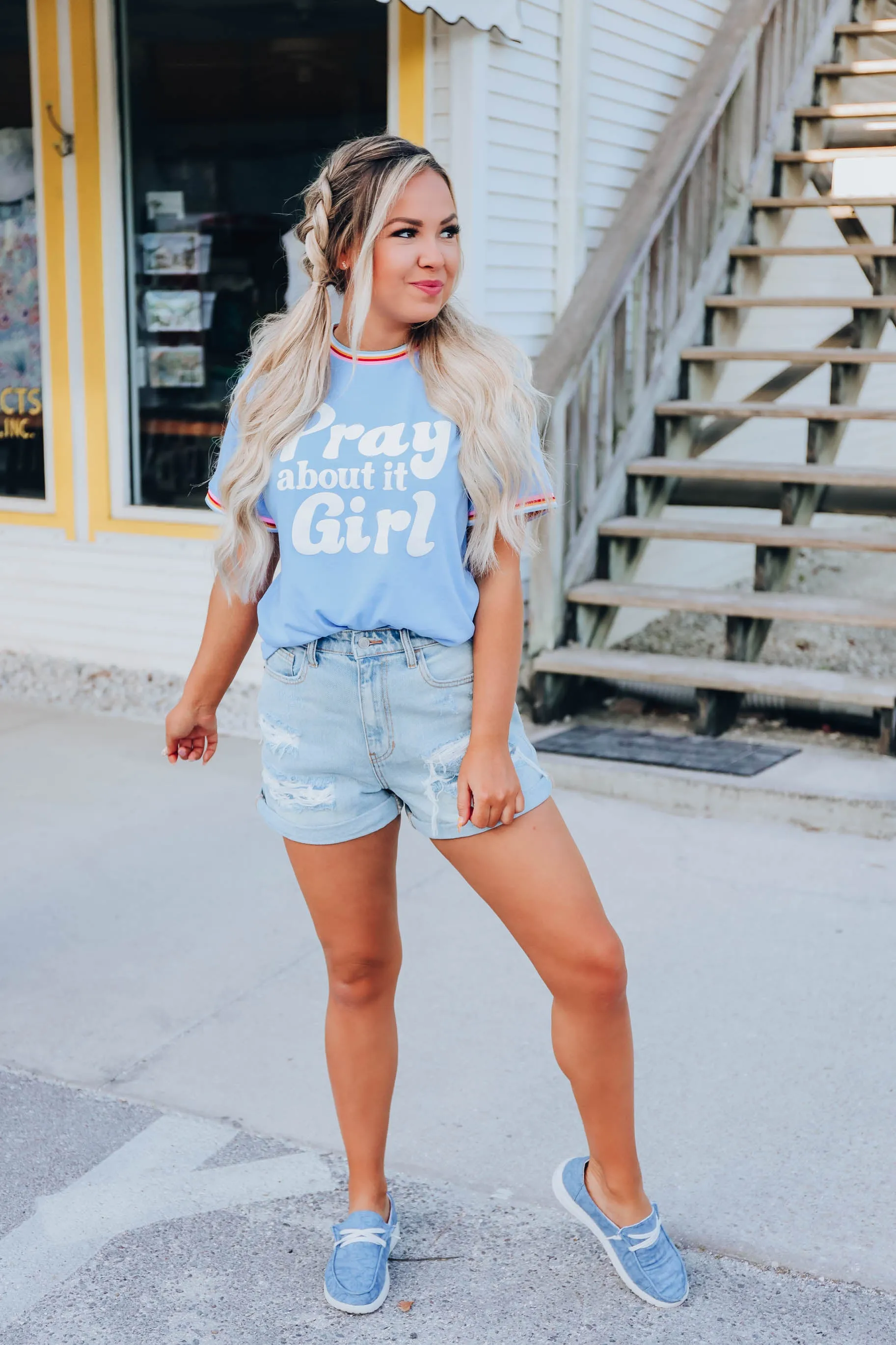 Pray About It Girl Graphic Tee XS- XXL
