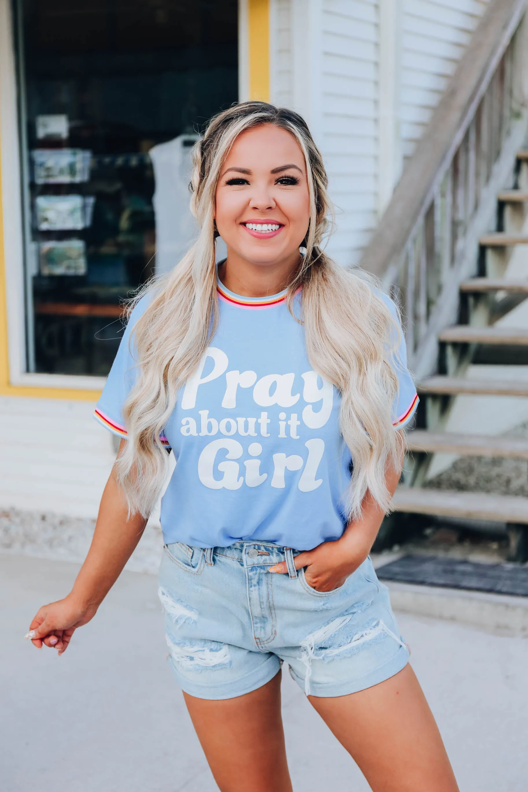 Pray About It Girl Graphic Tee XS- XXL