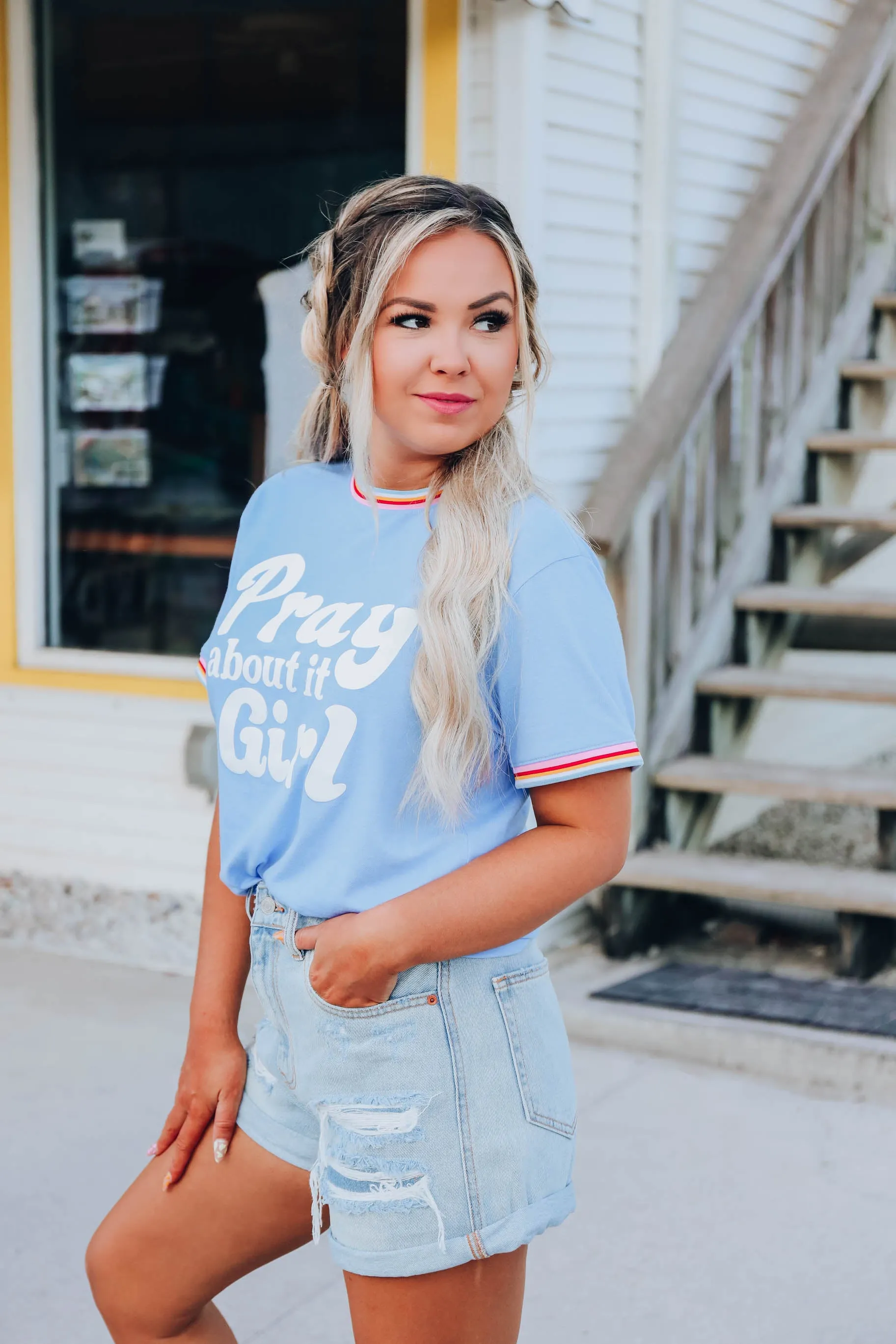 Pray About It Girl Graphic Tee XS- XXL