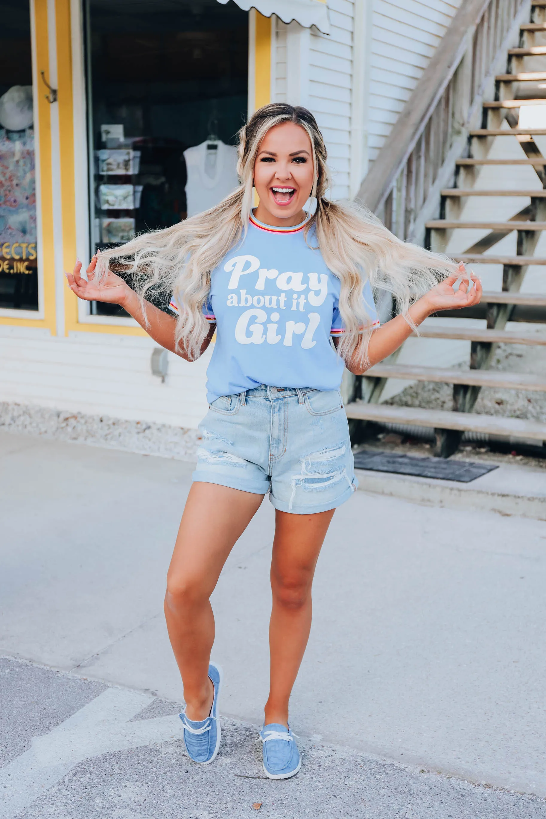 Pray About It Girl Graphic Tee XS- XXL