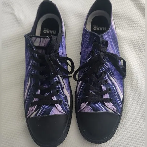 RAAD sneakers conceptual purple waves