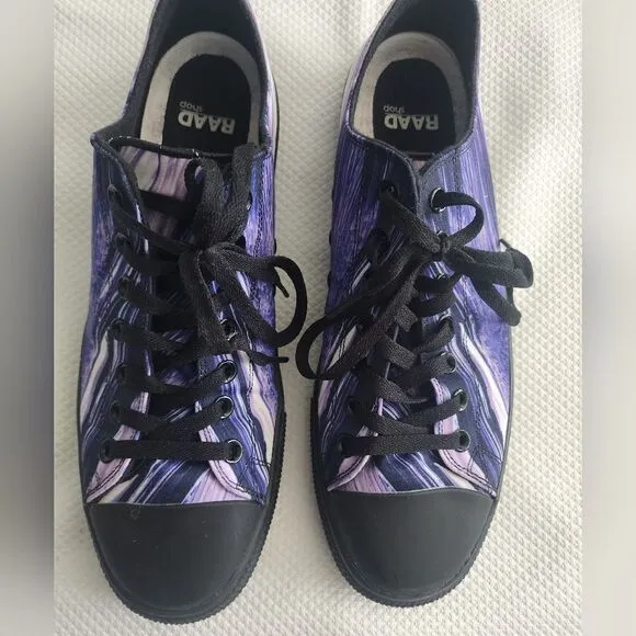 RAAD sneakers conceptual purple waves