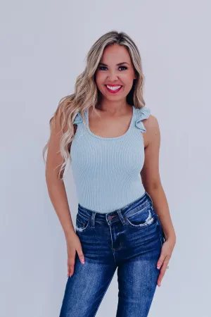 Reese Ruffle Cap Sleeve Bodysuit - Mint