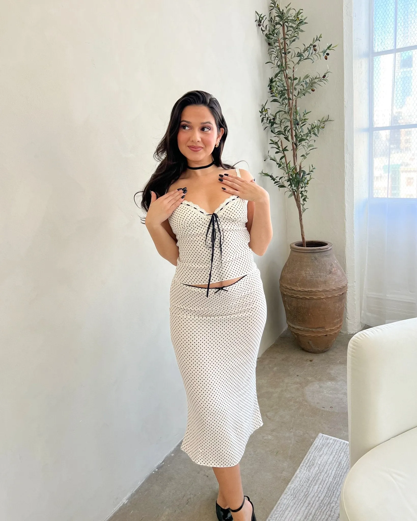 RESTOCKED: Anything Goes Polka Dot Top