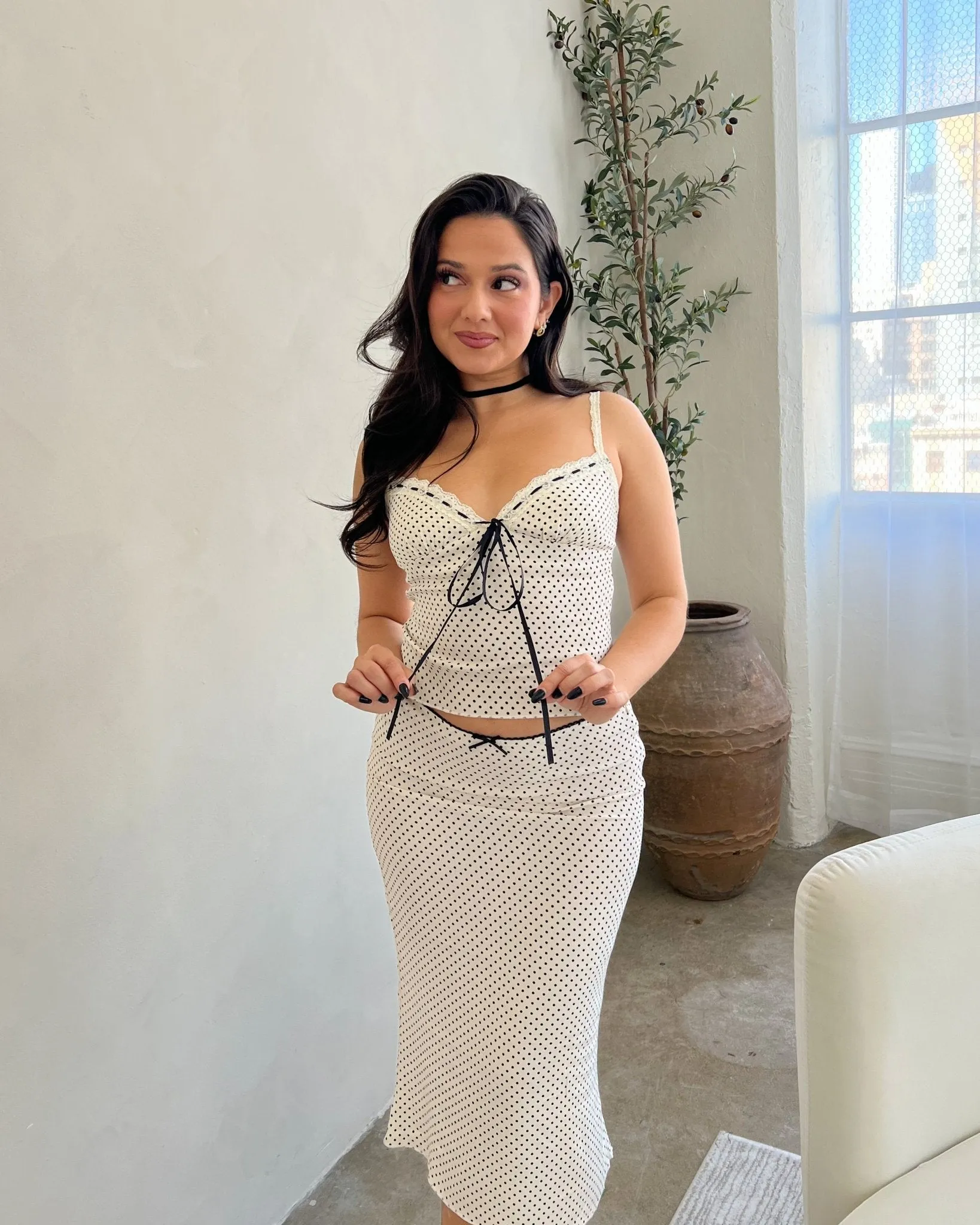 RESTOCKED: Anything Goes Polka Dot Top