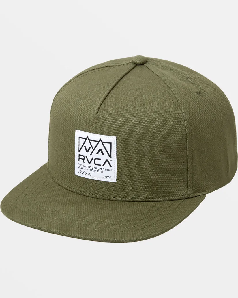 RVCA Peaks Snapback Hat - Jade
