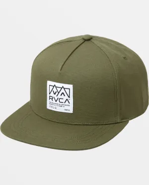 RVCA Peaks Snapback Hat - Jade