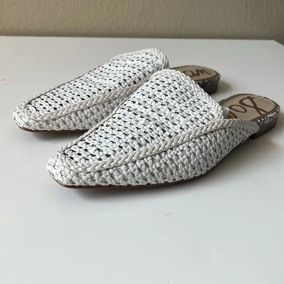 Sam Edelman Elva Mule White Slip on Size 8.5