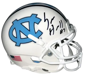 SAM HOWELL AUTOGRAPHED NORTH CAROLINA TAR HEELS WHITE MINI HELMET BECKETT