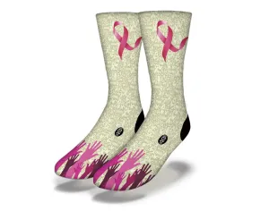 SAVVY SOX BREAST CANCER AWARENESS 3 SOCKS