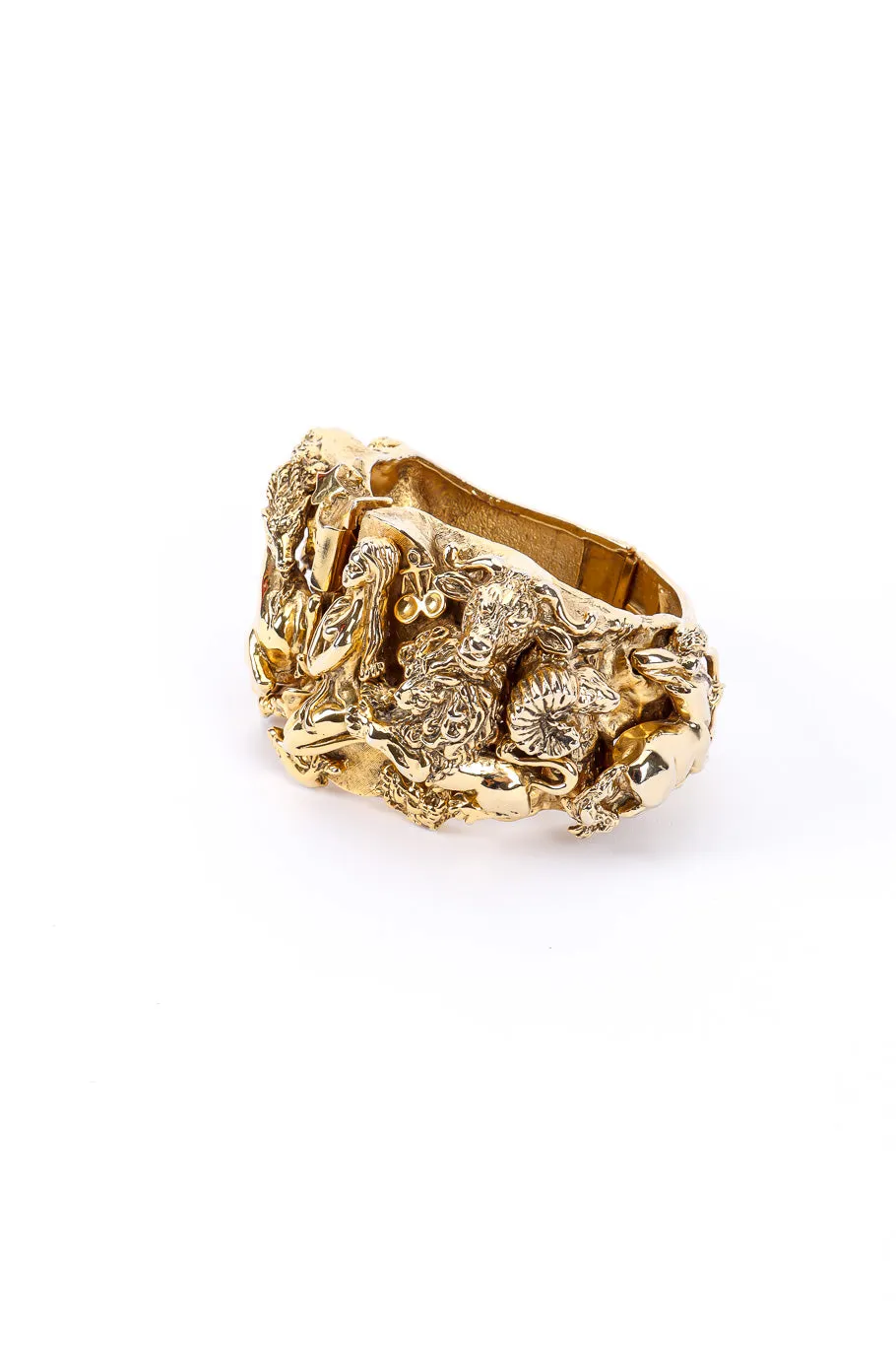 Sculpted Zodiac Cuff Bracelet