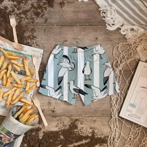 Seaside Seagulls Comfy Shorts