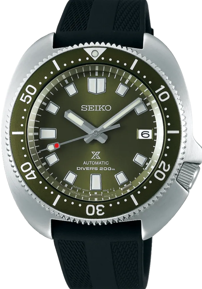 Seiko Prospex Mechanical Automatic 200M Diver Green Turtle "Captain Willard" SPB153