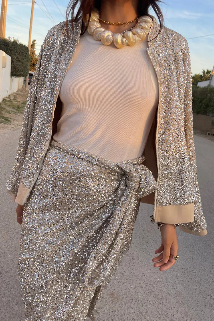 Sequin Bomber