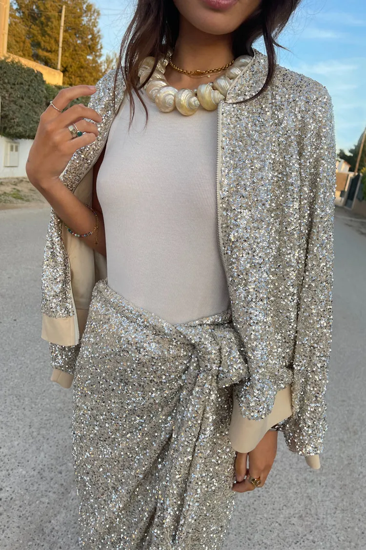 Sequin Bomber