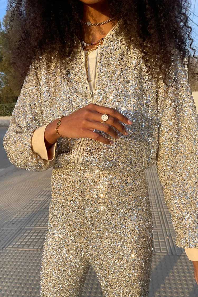 Sequin Bomber