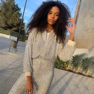 Sequin Bomber