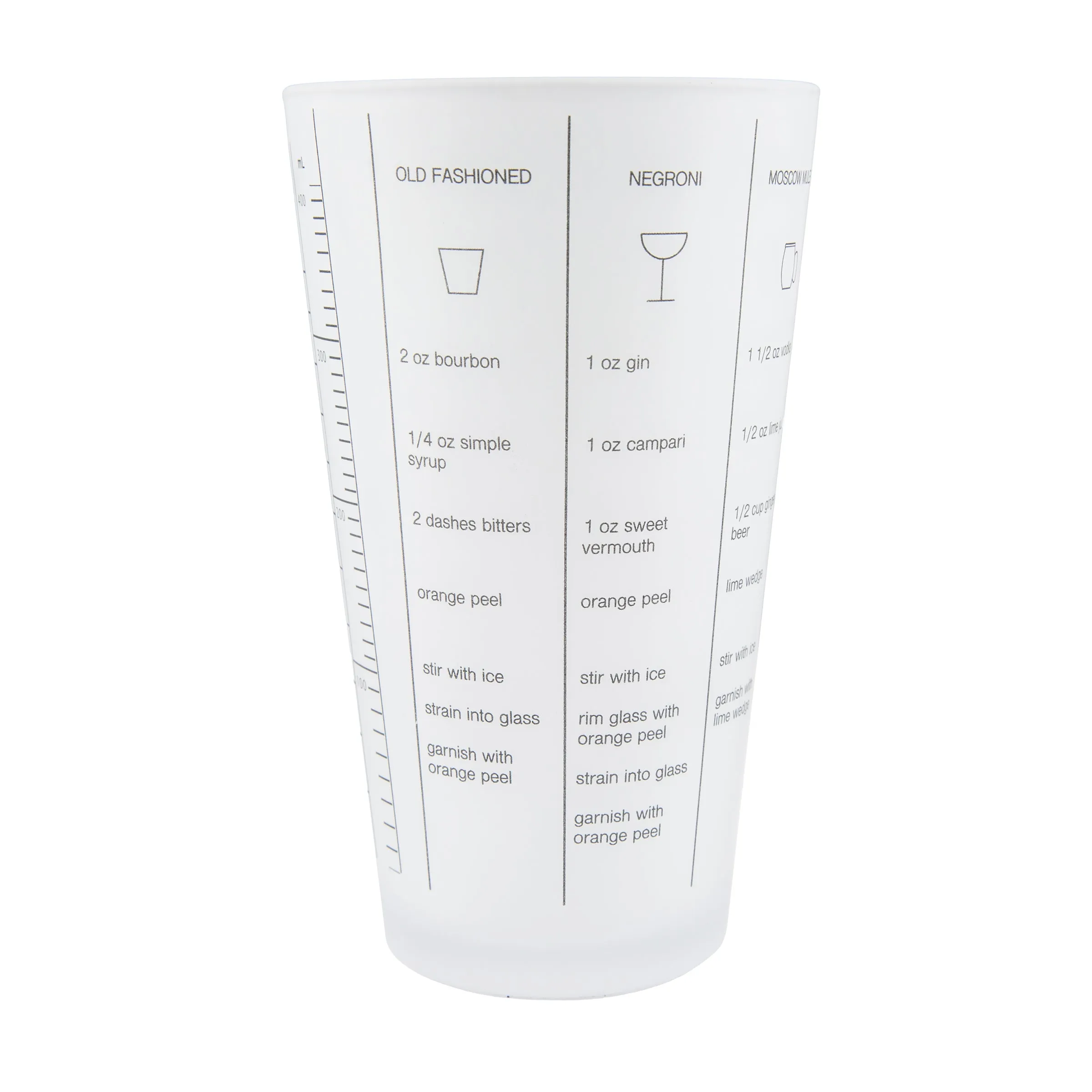 Silver Stainless Steel Glass Recipe Shaker