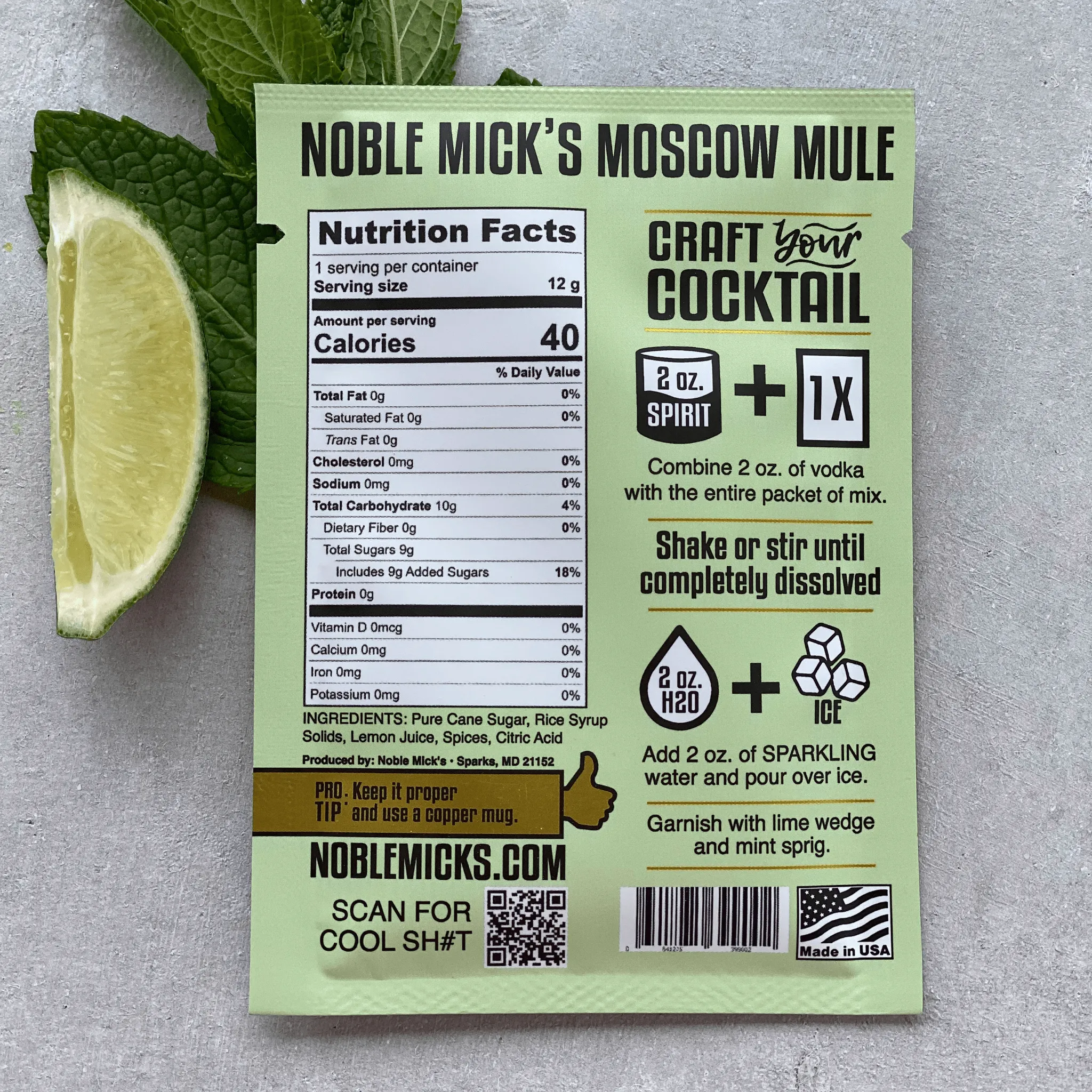 Single Serve Craft Cocktail | Moscow Mule