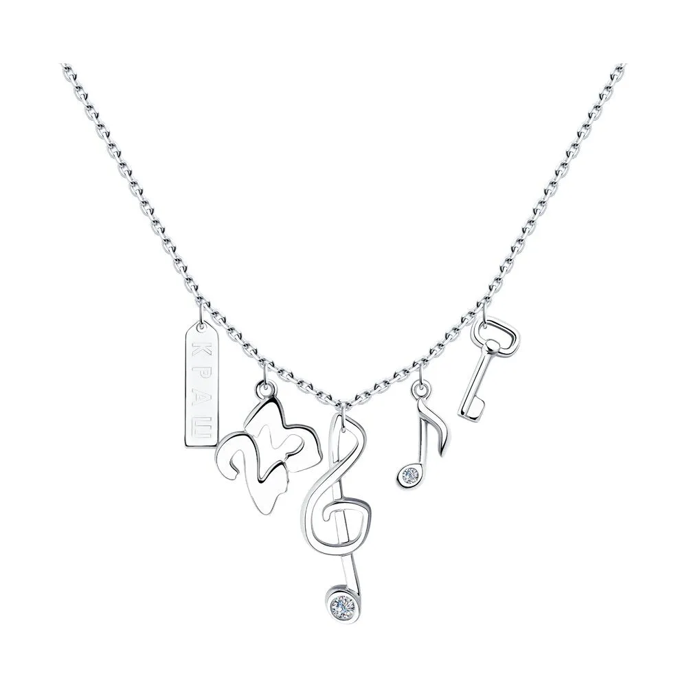 SKLV by SOKOLOV - Silver Music Charms On A Chain