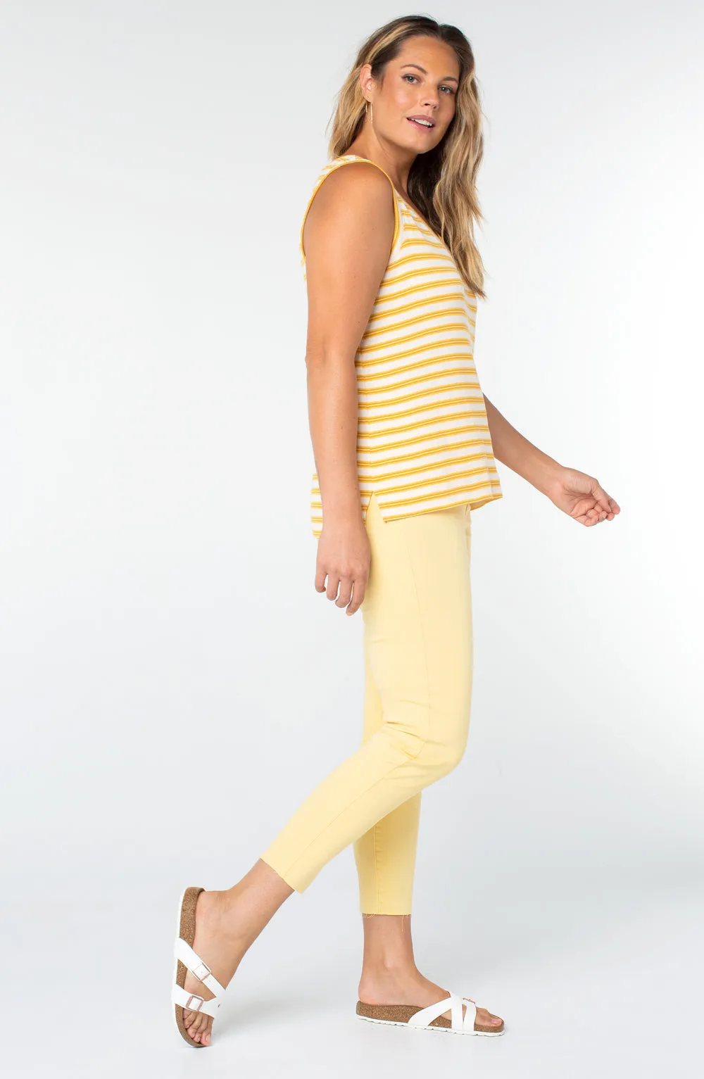Sleeveless V Neck Top