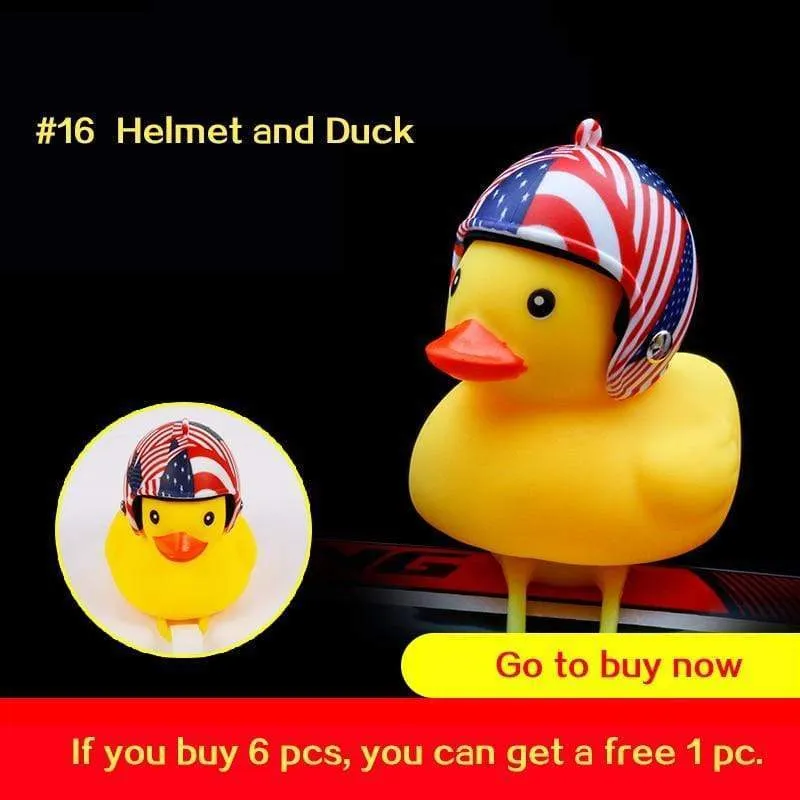 Small Yellow Duck Bell with Bike Motor Helmet Accessories