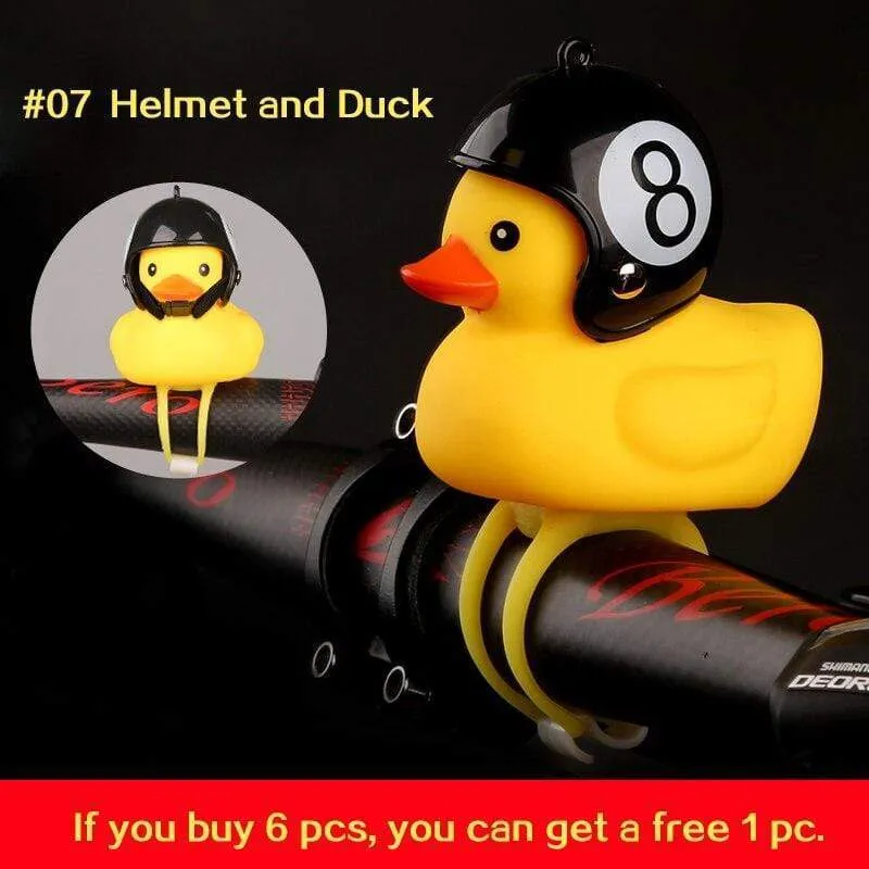 Small Yellow Duck Bell with Bike Motor Helmet Accessories