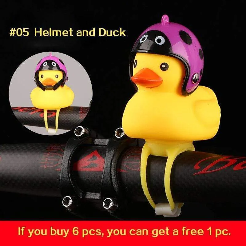 Small Yellow Duck Bell with Bike Motor Helmet Accessories