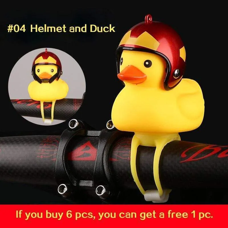 Small Yellow Duck Bell with Bike Motor Helmet Accessories