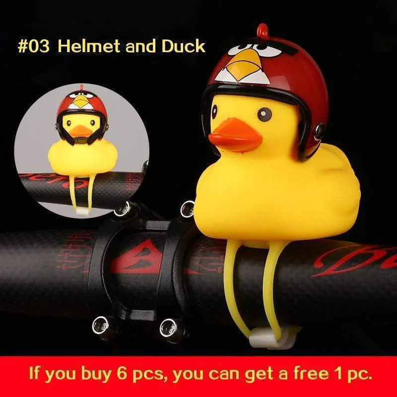 Small Yellow Duck Bell with Bike Motor Helmet Accessories