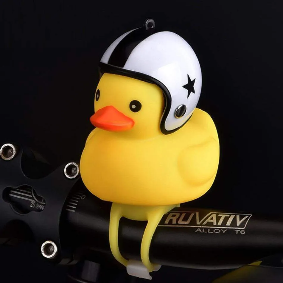 Small Yellow Duck Bell with Bike Motor Helmet Accessories