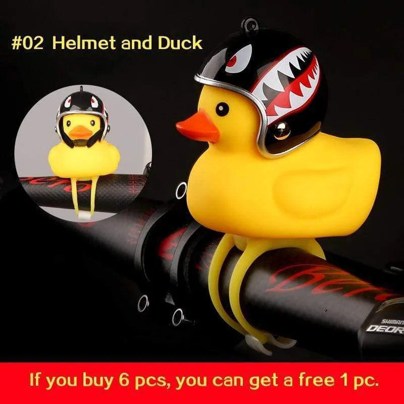 Small Yellow Duck Bell with Bike Motor Helmet Accessories