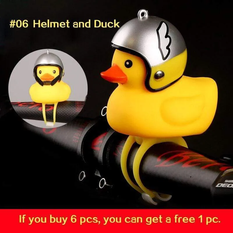Small Yellow Duck Bell with Bike Motor Helmet Accessories