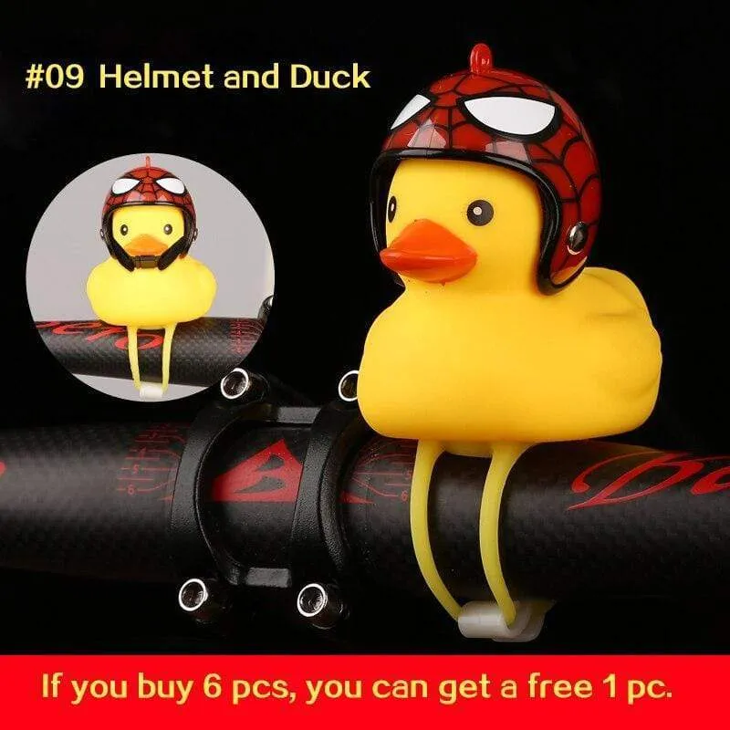 Small Yellow Duck Bell with Bike Motor Helmet Accessories