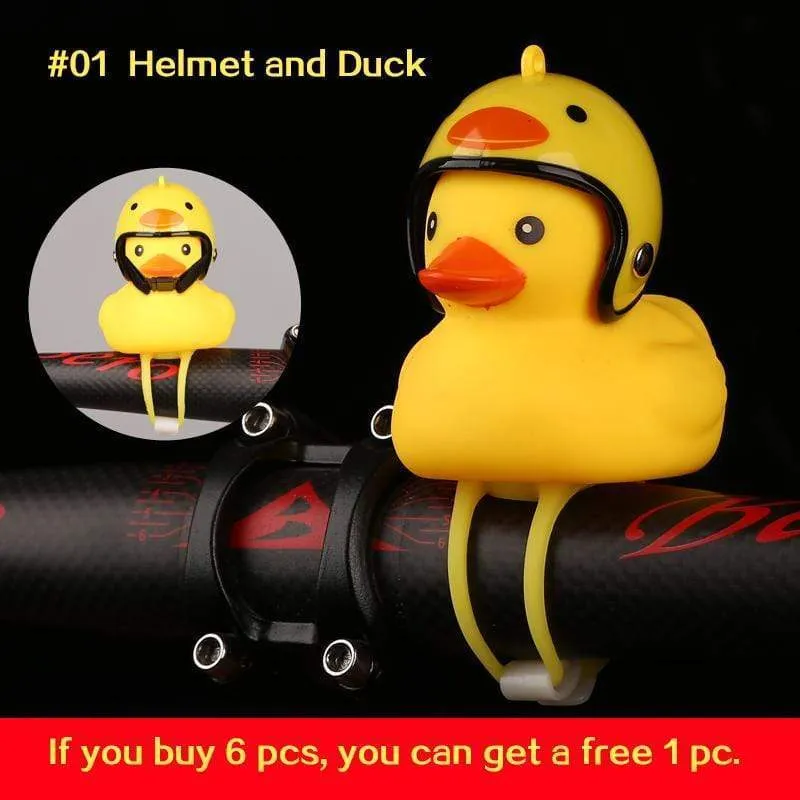 Small Yellow Duck Bell with Bike Motor Helmet Accessories
