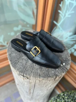 Soda Chantal Black Mule Shoe