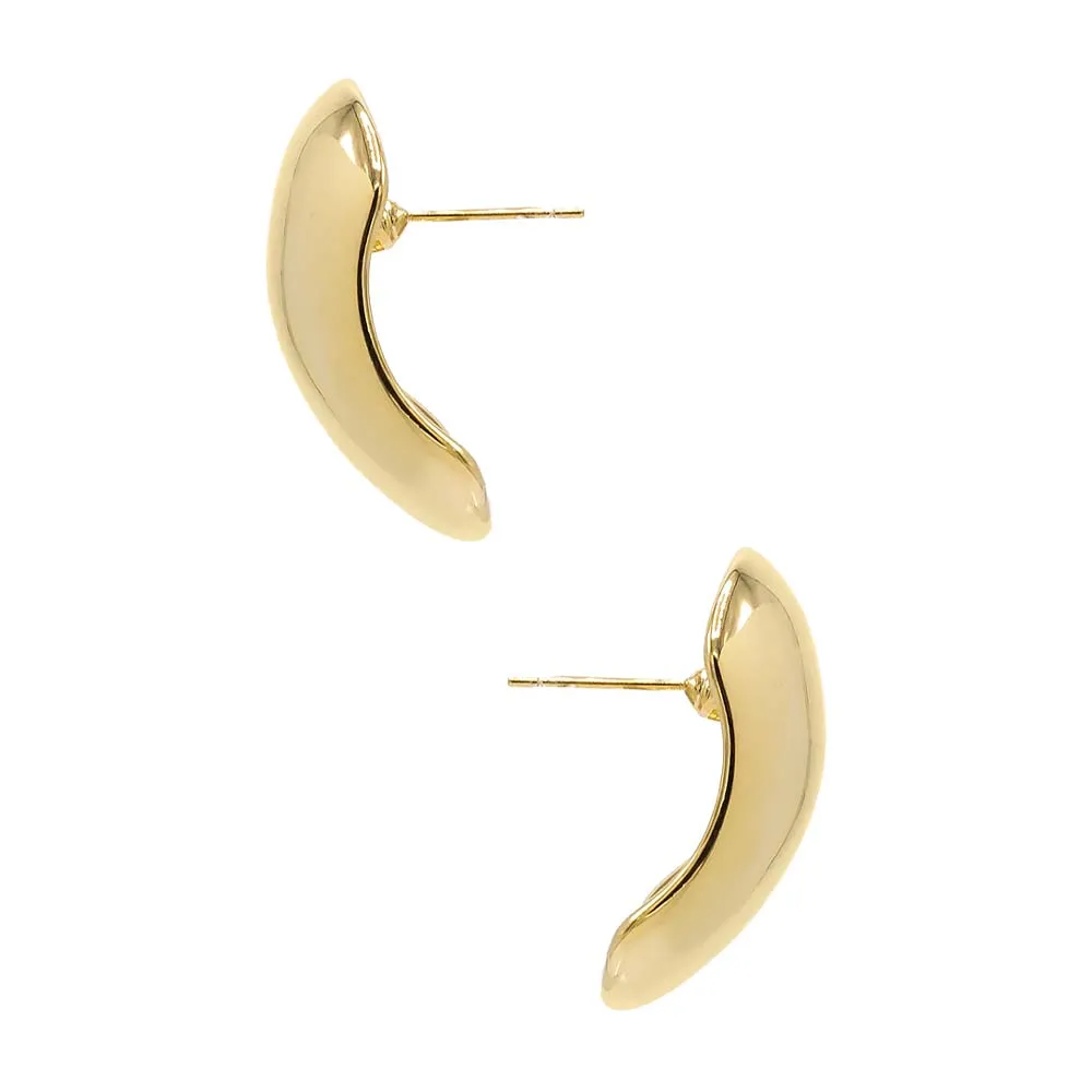 Solid Super Wide Stud Earring