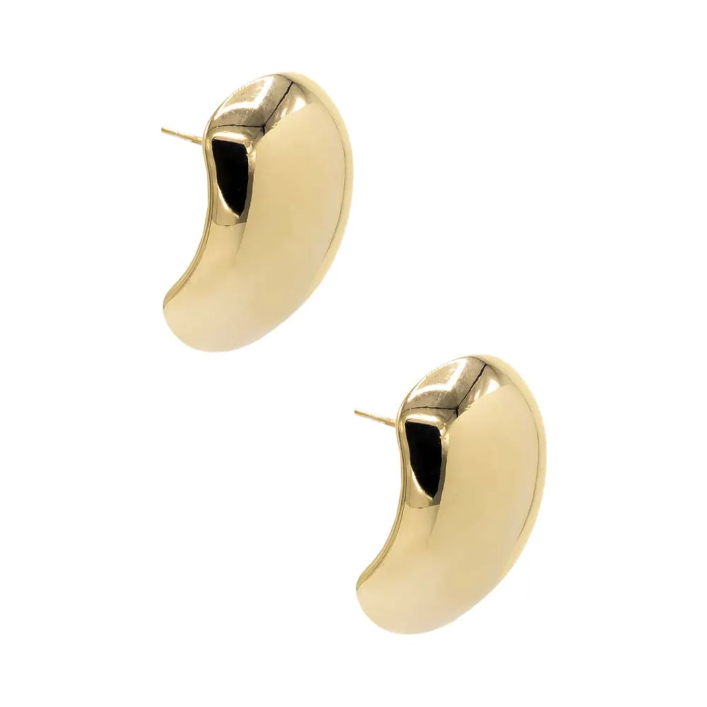 Solid Super Wide Stud Earring