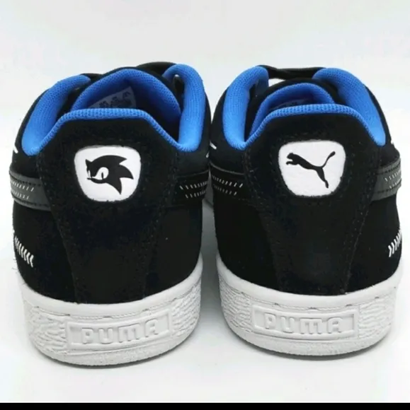 Sonic the hedge hog Puma Suede boys sneaker shoes kids